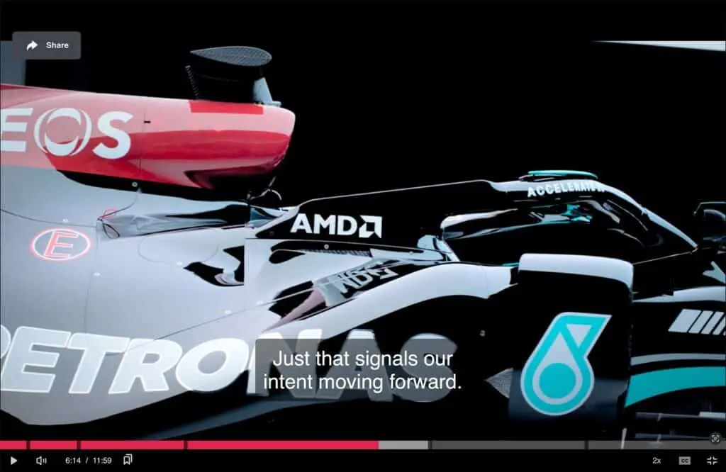 The color change in Mercedes' car advocated by Lewis Hamilton
