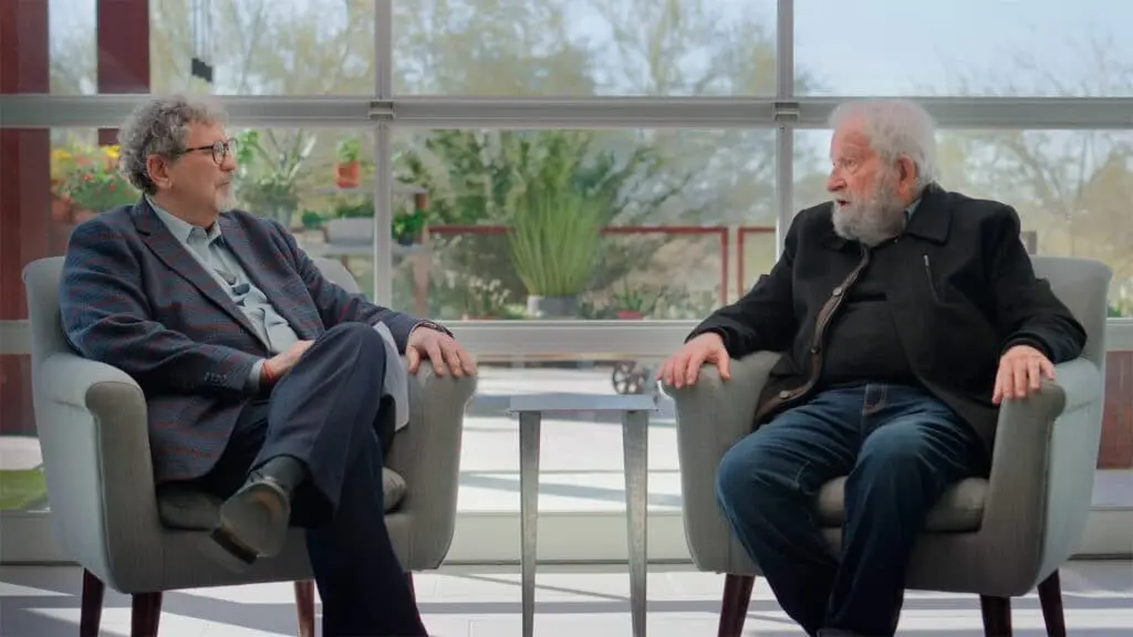 Chomsky explaining his theory of universal grammar and its importance