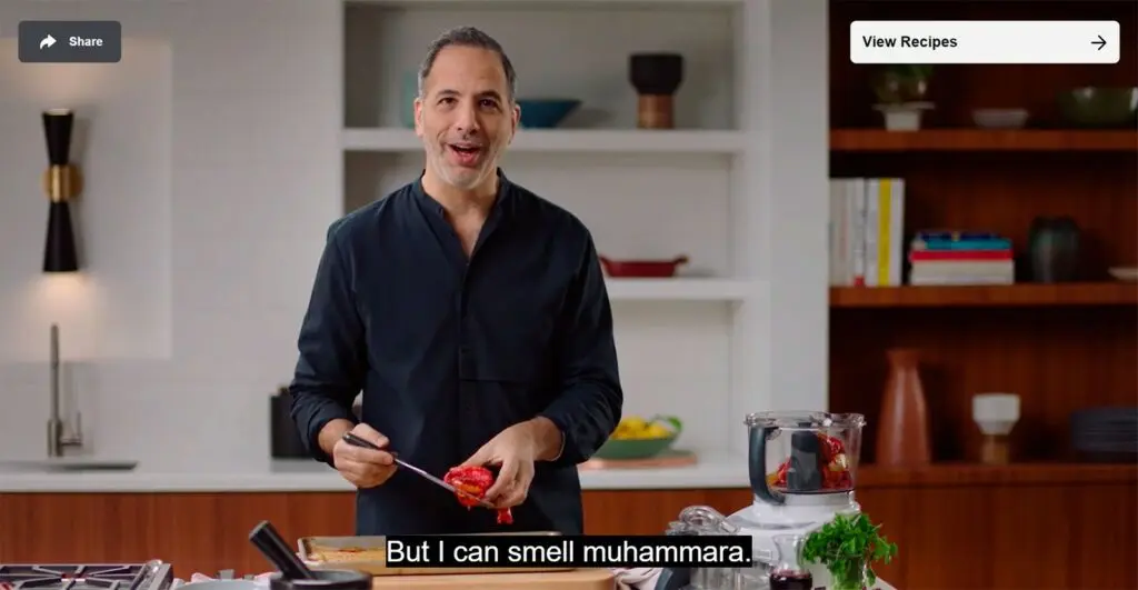 Combining the Elements for Muhammara Preparation