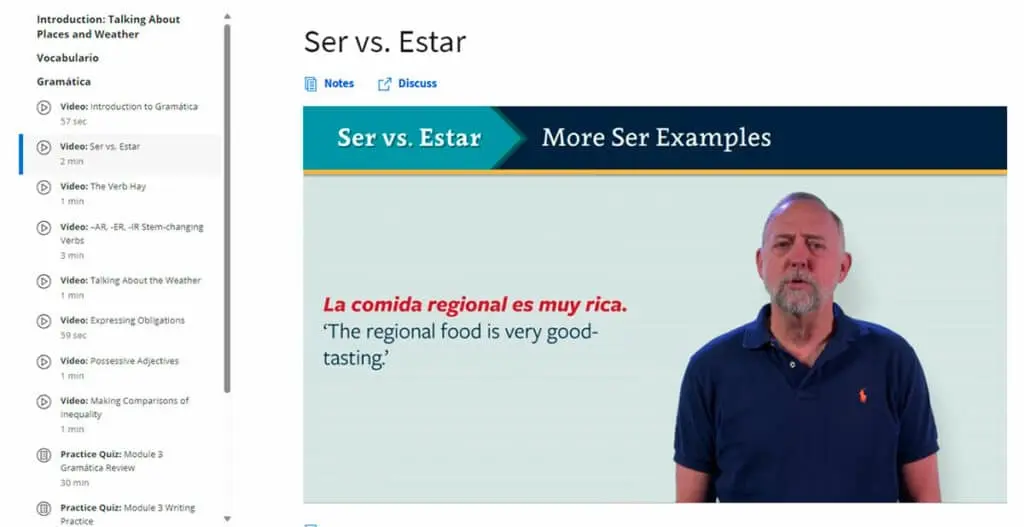 A snapshot of a grammar video, showcasing its visual elements and style