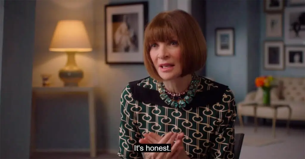 Anna Wintour sharing insights on her management methods
