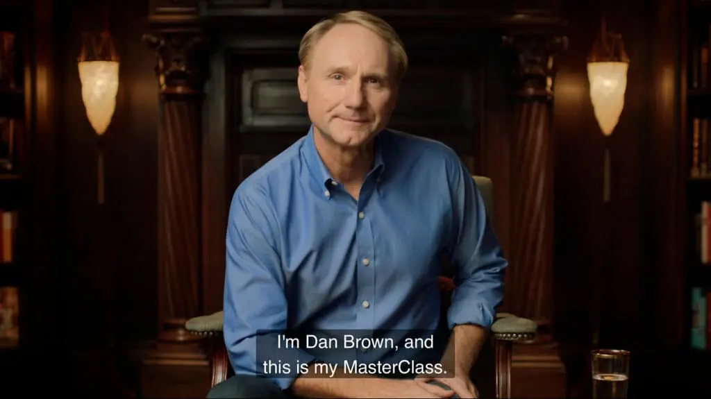 Renowned thriller author: Dan Brown.