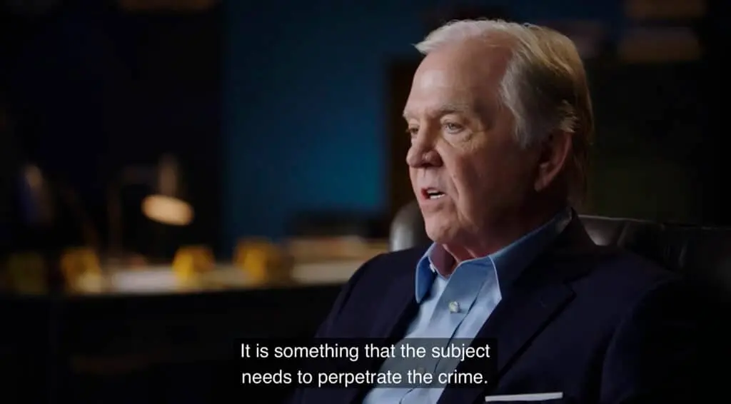 Highlighting that in FBI profiling, a signature is considered a ritual