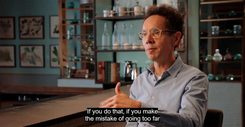 Malcolm Gladwell discussing the role of humor in writing