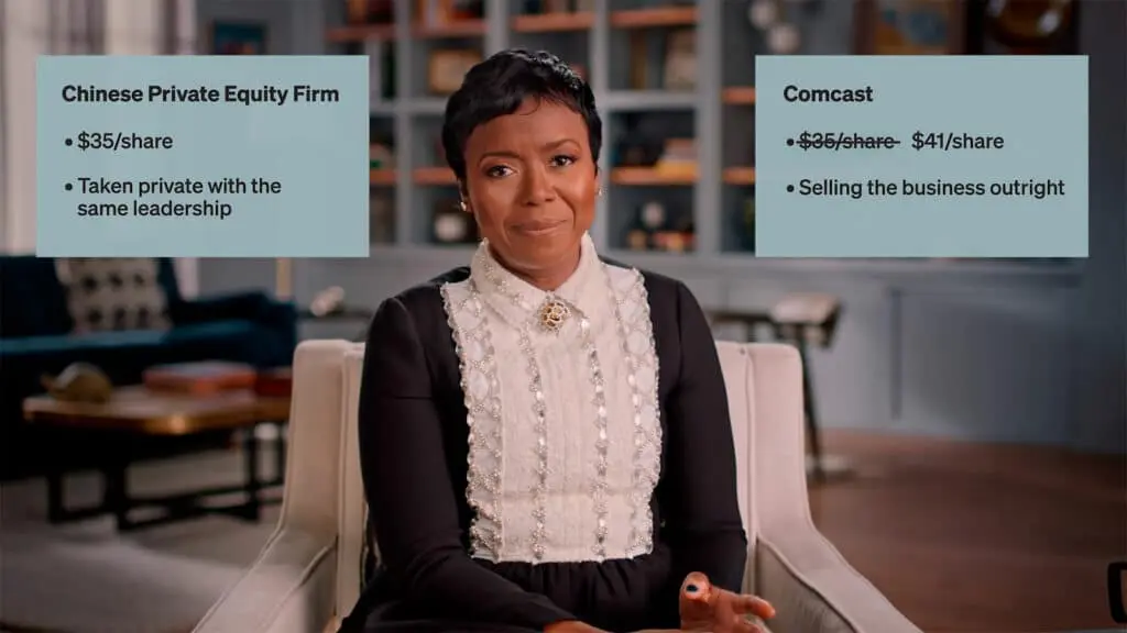 Mellody Hobson discussing the prospects for DreamWorks Animation