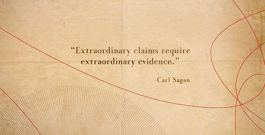 Making reference to his mentor, the renowned scientist Carl Sagan