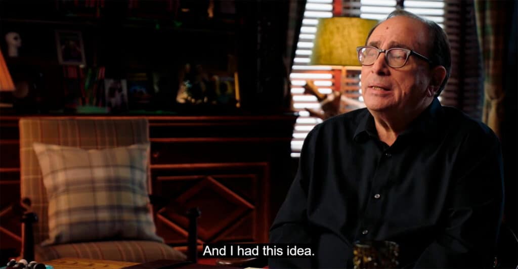 R.L. Stine finding ideas in the idea store, as shared in the MasterClass