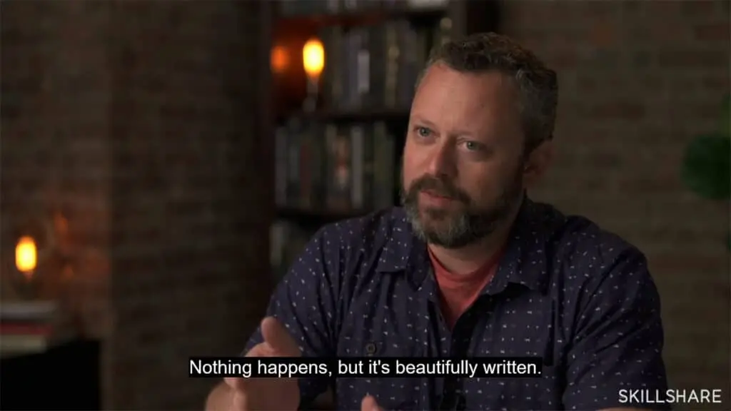 Benjamin Percy humorously discussing literary fiction
