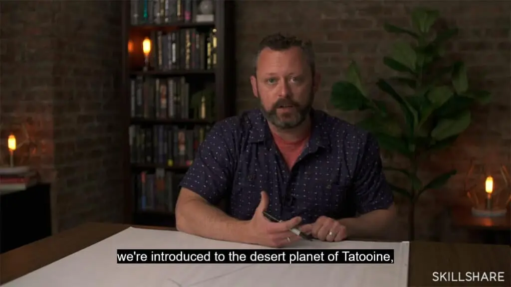 Introduction to the story in Star Wars