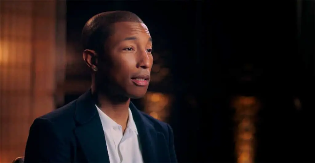 Pharrell Williams, a passionate advocate for empathy, speaks to a crowd about his own journey towards cultivating this important quality