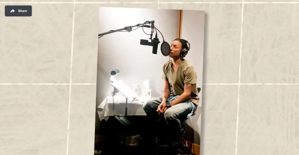 Pharrell Williams, a renowned musician and producer, emphasizes the importance of empathy in the creative process