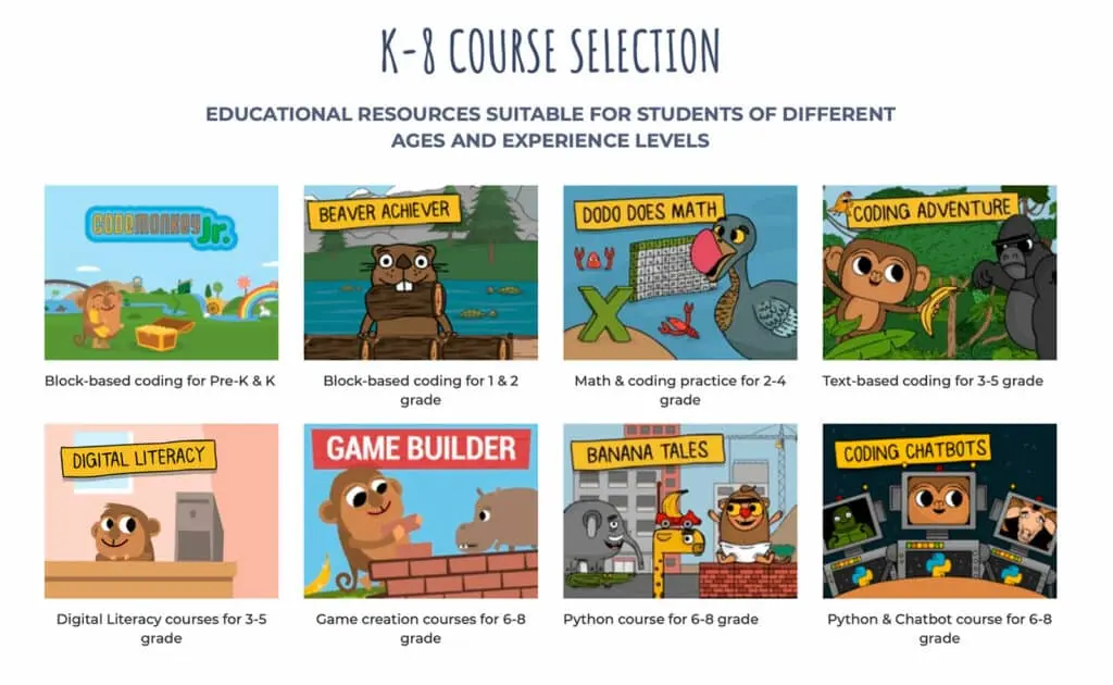 A coding lesson in the CodeMonkey app