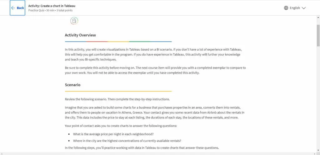Overview of activities included in Module 2 of the third course, outlining learning objectives and tasks