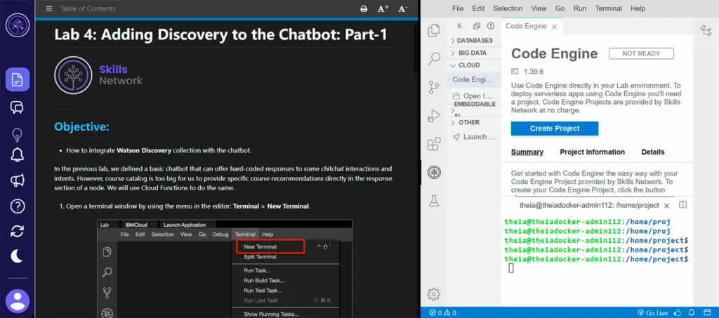 Hands-on lab on adding discovery to the chatbot