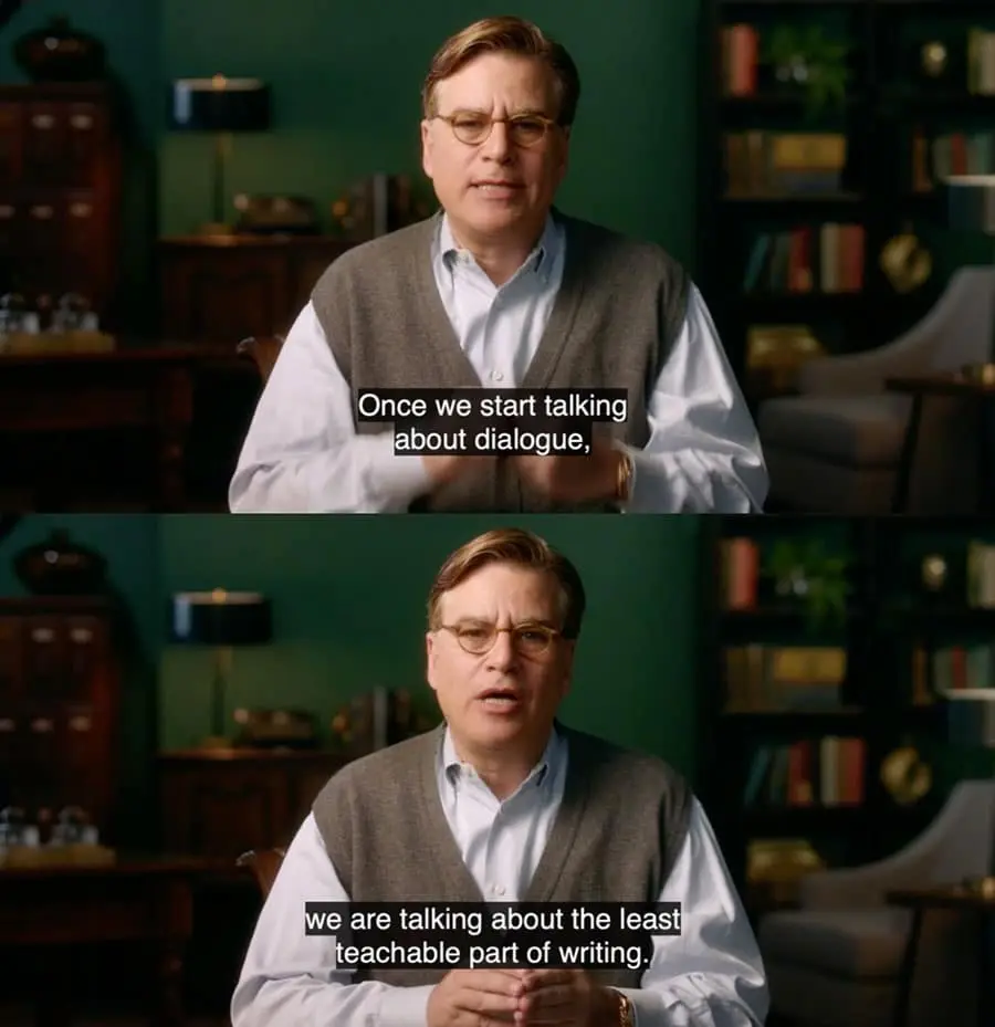 Aaron Sorkin addresses the writers