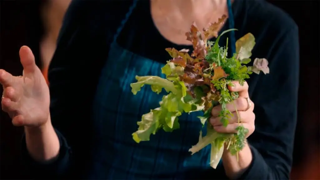 Alice believes that the act of making a salad can bring as much joy as eating it
