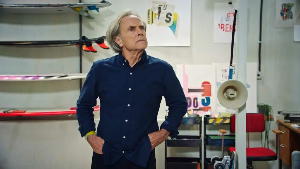 David Carson in his studio