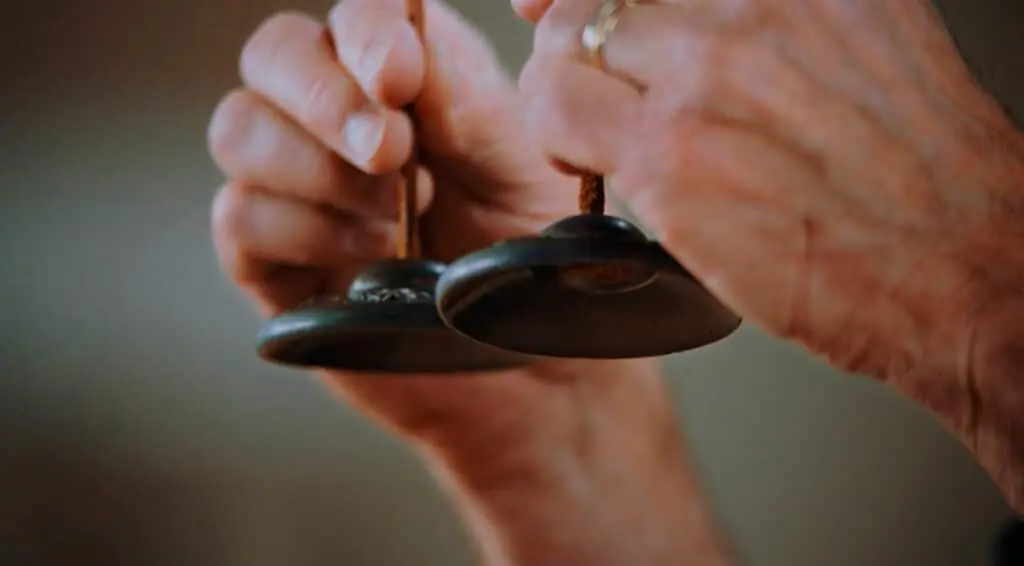 Jon Kabat-Zinn guiding the end of a meditation session