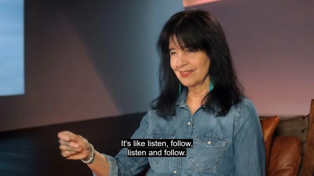 Joy Harjo speaking in her MasterClass