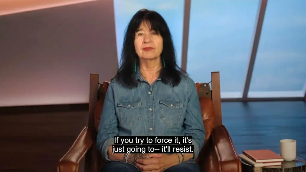 Joy Harjo speaking in her MasterClass