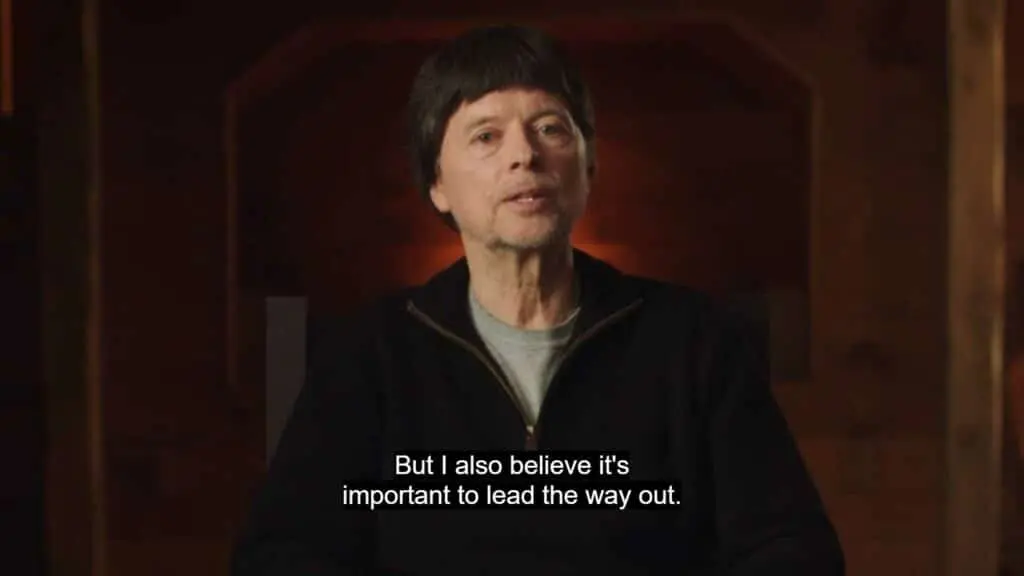 Ken Burns speaking in his MasterClass