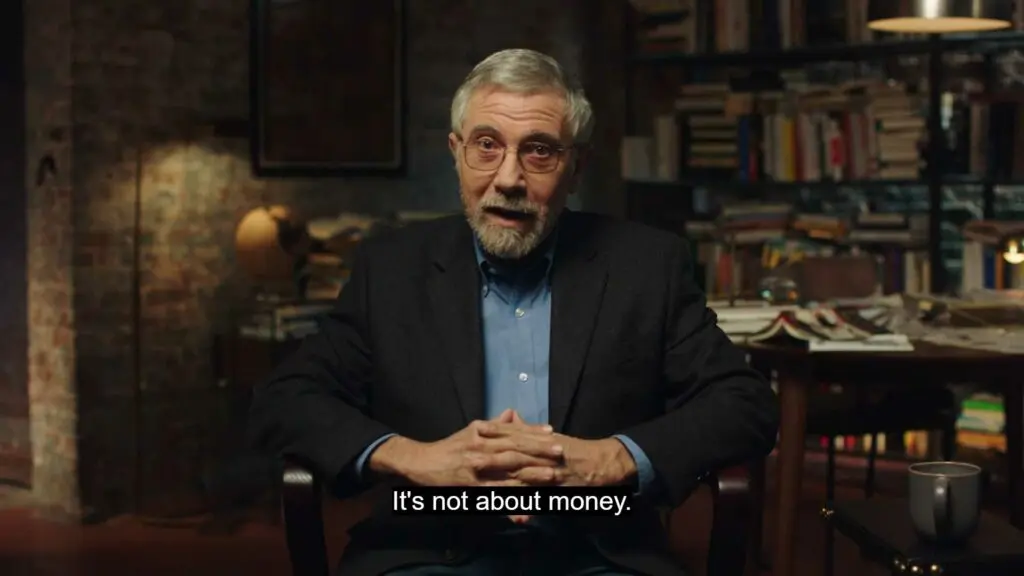 Paul Krugman speaking in his MasterClass