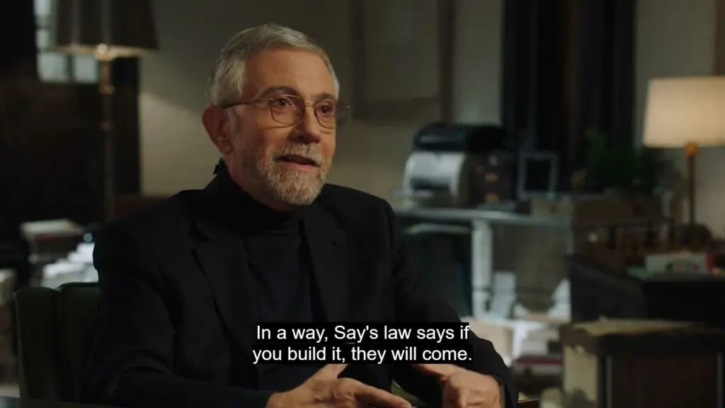 Paul Krugman speaking in his MasterClass