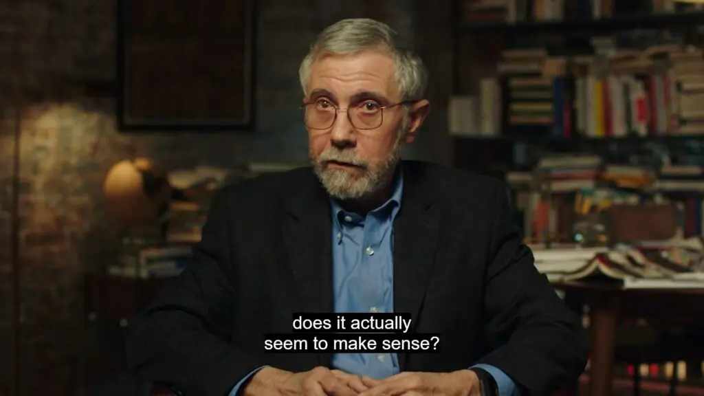 Paul Krugman speaking in his MasterClass