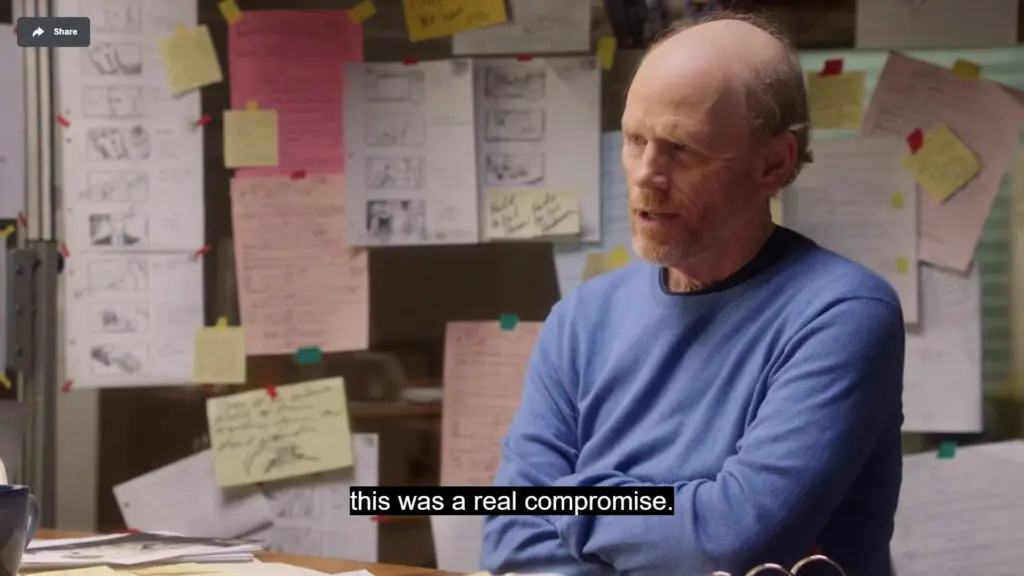 Ron Howard speaking in his MasterClass