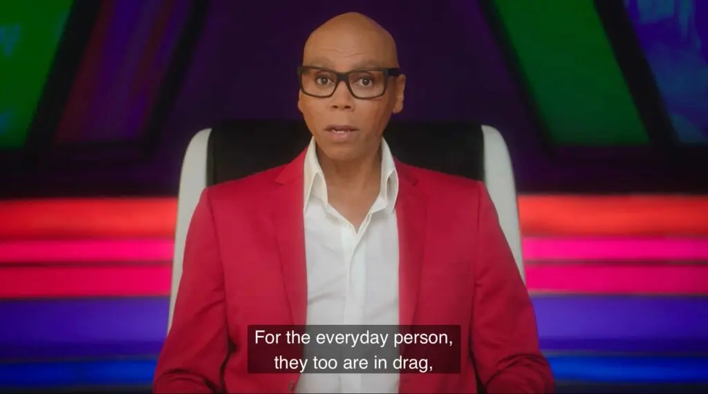 RuPaul speaking in his MasterClass