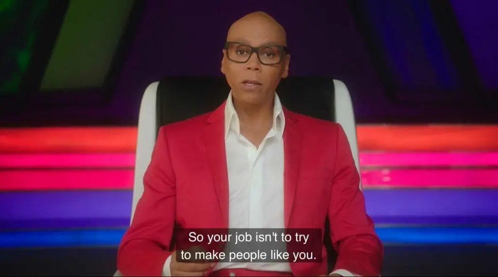 RuPaul speaking in his MasterClass