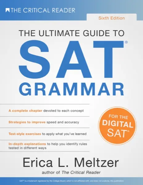 The Ultimate Guide to SAT Grammar, 6th Edition (Erica L. Meltzer) cover
