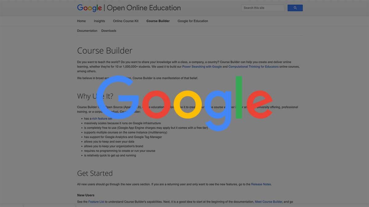Google Course Builder