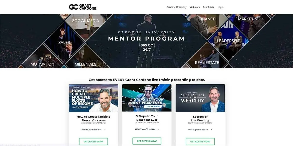 Entrepreneur Grant Cardone, a high-profile Kajabi creator