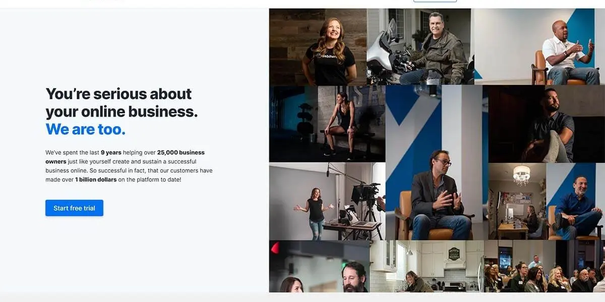 Kajabi homepage